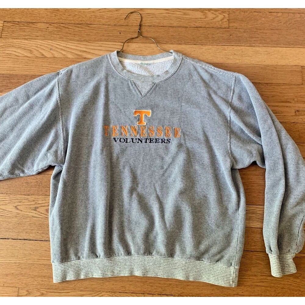 VTG Tennessee Volunteers Gray Crewneck Pullover Sweater – Men’s S/M – 80s/90s